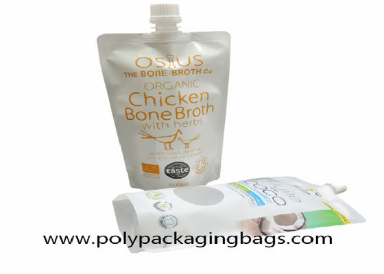 16oz 500ml Opakowanie na mleko kokosowe Samozasysająca torba z dyszą Stand Up Bag z dziobkiem