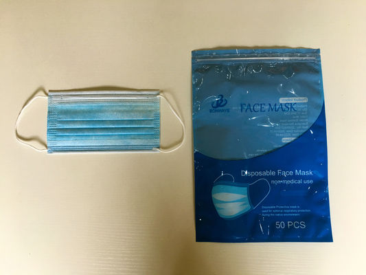 Odporna na wilgoć CMYK OPP PET PE Laminowana torba do pakowania masek Reselable Ziplock Bag na maskę