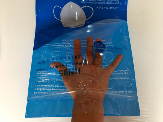 Druk wklęsły 100 mikronów Torba do pakowania maski N95 Top Zip Lock Bag