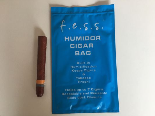 Pojemność 4-6 cygar utrzymująca świeżość nawilżająca torba do pakowania na zamek błyskawiczny do torby do pakowania cygar Tabacco z zamkiem błyskawicznym