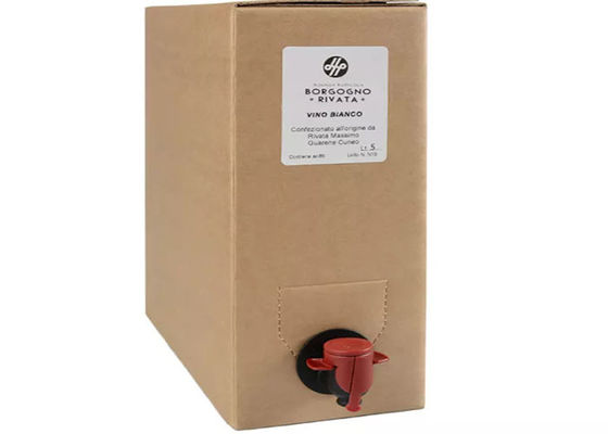 Opakowania z tworzyw sztucznych Aseptyczna torba BIB w pudełku 20 litrów na napoje z wina