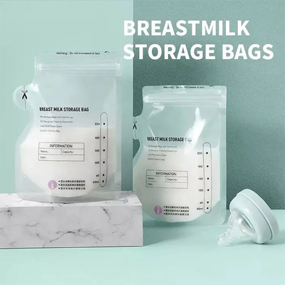 Stand Up Ziplock torby do przechowywania mleka matki, wstępnie sterylizowane i wolne od BPA torby do przechowywania mleka matki