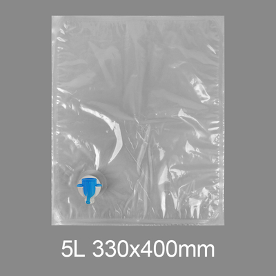 Niestandardowa przejrzysta BIB 3l 5l 10l 20l plastikowa torebka z kranu Woda pitna Wino Sok torebka w pudełku Dispenser z motylki zawór Vitop