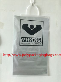 Silver Hand - rany plastikowe torby na ubrania otwarte z uchwytem z guzikiem zatrzaskowym