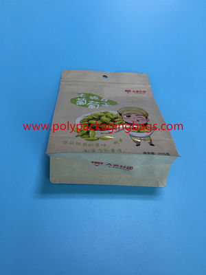 Resealable Eight-Faced Kraft Paper Bag do suchego pakowania kawy ziarnistej