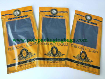 Zip Lock konopie nawilżone opakowanie na tytoń plastikowe torby podróżne okłady etui na cygara z otworem i okienkiem